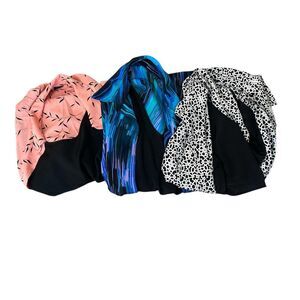 Three Piece Plus Size Colorful Button Up Blouse Bundle Women's Size 3X